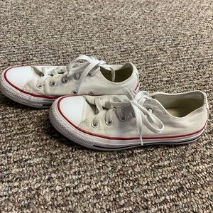 White Converse sneakers